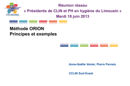 méthode ORION - CLIN Sud