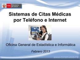 Sistemas de Citas Médicas por Teléfono e Internet