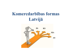 Komercdarbības formas Latvijā