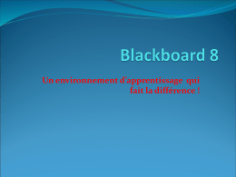 Blackboard 8