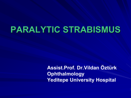 paralytic strabismus 2013