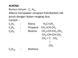 hidrokarbon-2 (alkena)