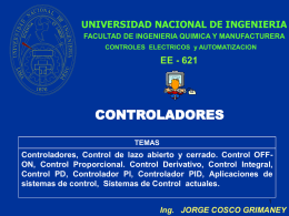 2- controladores - Ing. Jorge Cosco Grimaney
