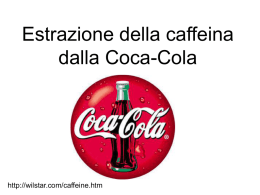 Estrazione della caffeina dalla Coca-Cola