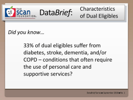 Dual Eligibles and Medicare Spending