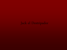 Jack “El destripador” (Arantxa Arcelus)