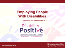 Employing people with disabilities