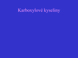 Karboxylové kyseliny