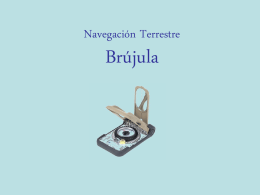 Navegación Terrestre Brujúla