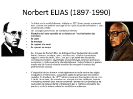 Norbert Elias nomme les formes spécifiques d`interdépendance