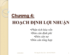 Chuong 4 - Hoach dinh loi nhuan