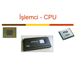 İşlemciler - CPU