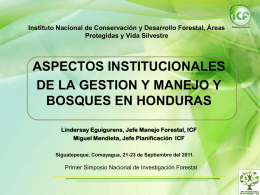Aspecto - Agenda Forestal Hondureña