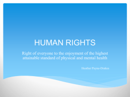 HUMAN RIGHTS - Mental Health Commission of Barbados