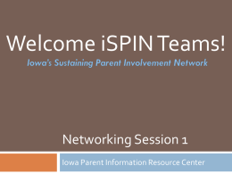 First Networking Session PowerPoint