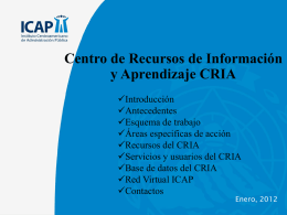 Centro de Recursos de Información y Aprendizaje CRIA