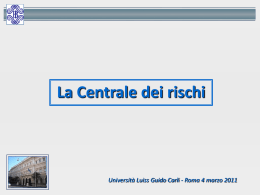 BANCA D`ITALIA - Regolazione dell`attività e dei mercati finanziari