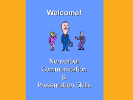 Nonverbal Communication and Presentation Techniques