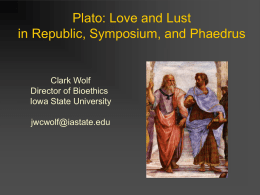 Plato Phaedrus - Iowa State University