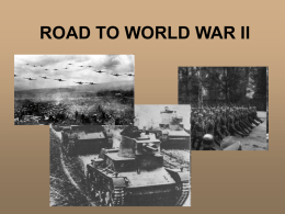 ROAD TO WWII - Mentor Public Schools