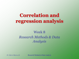 Research Methods & Data Analysis