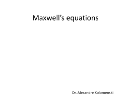Maxwell`s equations