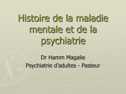 UE 2-6 1 Histoire de la maladie mentale et de la psy cours ifsi