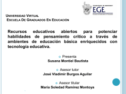Montiel Presentacion - Cátedra de investigación e innovación en