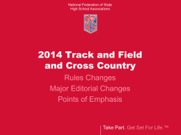 2014 Track and Field PowerPoint