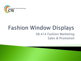 Fashion Window Displays - CTEP Marketing Toolkit