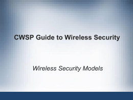 wireless security models