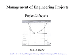 Project Lifecycle