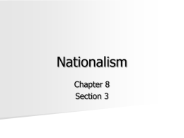 Nationalism: Italy and Germany