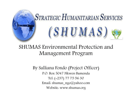 SHUMAS & Environmental Protection