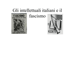 Gli intellettuali italiani e il fascismo