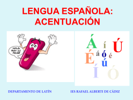 1. Lengua española Acentos