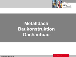 Metalldach_Bauko_Dachaufbau - Deutsches Dach