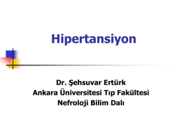 Hipertansiyon - Nefroloji Bilim Dalı
