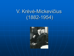 V. Krėvė-Mickevičius