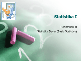 Analisis Statistika (STK511)