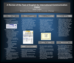 A Review of TOEIC