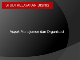 4. Aspek manajemen dan organisasi