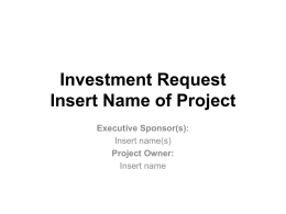 investment request template