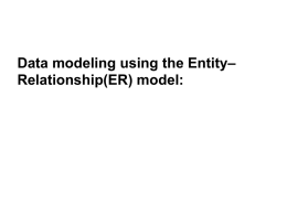 chapter -2(Data modeling using the Entity&ndash;Relationship
