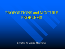 706.1.1 Mixture proportions power point