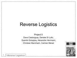 Reverse Logistics- oral presentation-16665