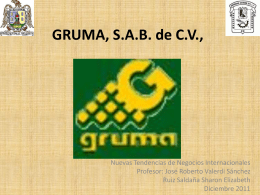 GRUMA, S.A.B. de C.V., - Nuevas Tendencias de Negocios