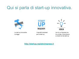 start up innovative (Carbone) -14.3.2014