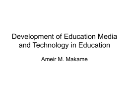 1298633216Development of Education Media and Technology in