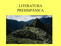 2. Literatura Prehispánica
